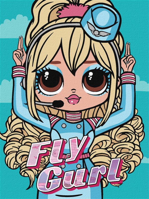 Painting by numbers - L.O.L. Surprise! O.M.G. Fly Gurl