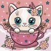 Painting by numbers - A flower cup ©art_selena_ua