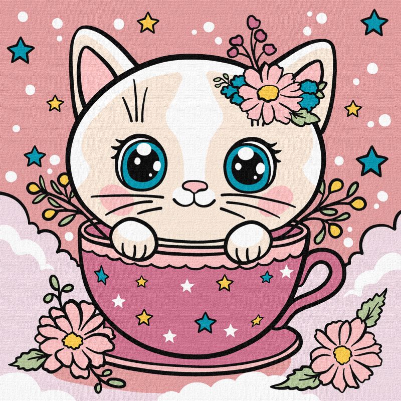 Painting by numbers - A flower cup ©art_selena_ua
