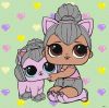 Painting by numbers - L.O.L. Surprise! TroopSurprise Kitty Queen With Kitty