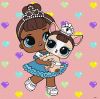 Malen nach Zahlen - L.O.L. Surprise! TroopSurprise Miss Baby With Miss Puppy