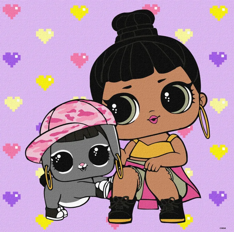 Painting by numbers - L.O.L. Surprise! TroopSurprise Honey Bun With Bunny Hun