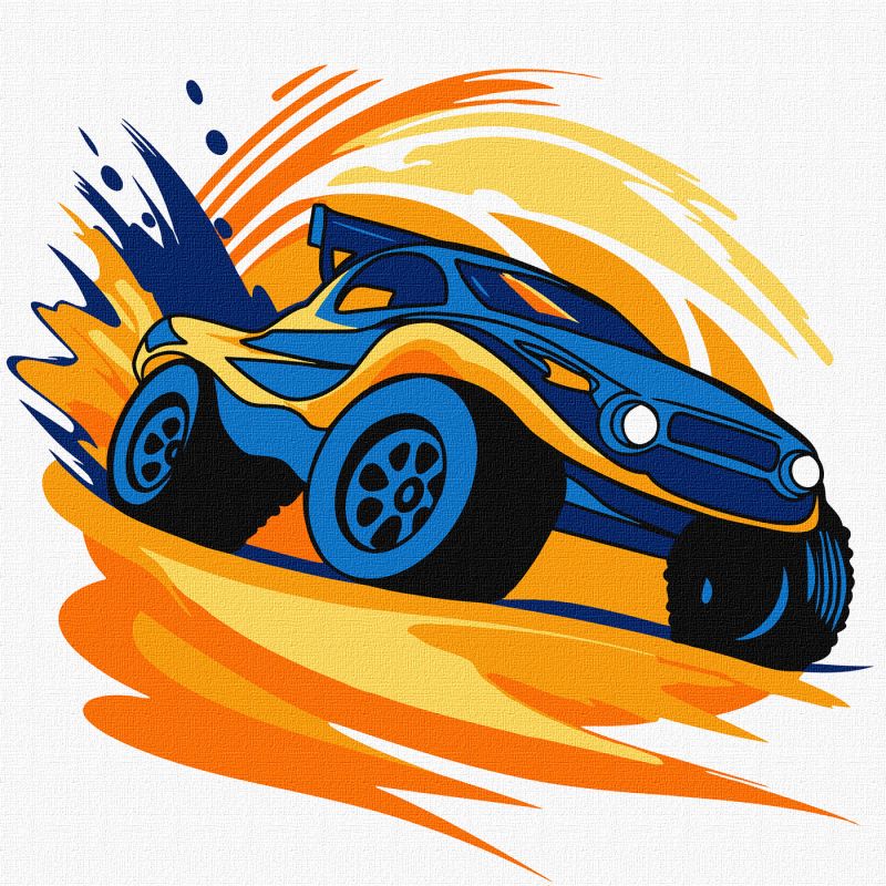 Painting by numbers - The rally ©art_selena_ua