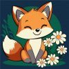 Painting by numbers - A beautiful fox ©art_selena_ua