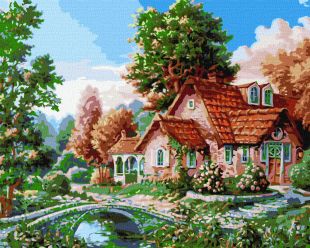 Malen nach Zahlen - Das Haus der Großmutter ©Sergiy Lobach
