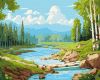 Painting by numbers - In the birch grove ©art_selena_ua