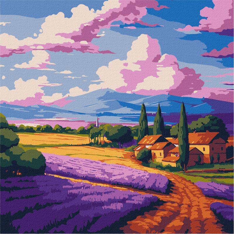 Painting by numbers - The lavender field ©art_selena_ua
