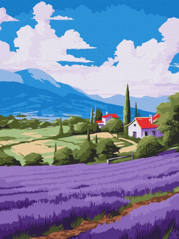 Painting by numbers - Lavender spaces ©art_selena_ua