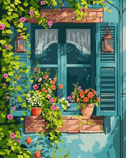 Malen nach Zahlen - Ein Haus im Garten ©art_selena_ua