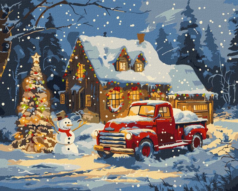 Painting by numbers - New Year's miracles ©art_selena_ua