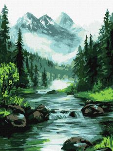 Malen nach Zahlen - Geheimnisvolle Quelle ©art_selena_ua