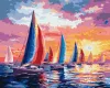 Malen nach Zahlen - Regatta bei Sonnenuntergang ©art_selena_ua