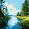 Painting by numbers - Shadow and Sparkle of Water ©art_selena_ua