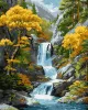 Malen nach Zahlen - Unter dem Wasserfall des Herbstes ©art_selena_ua