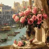 Malen nach Zahlen - Rosen in Venedig ©art_selena_ua