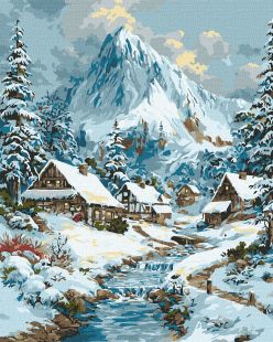 Malen nach Zahlen - Neujahrslandschaft ©art_selena_ua