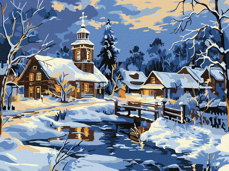 Malen nach Zahlen - Ruhe über dem Fluss ©art_selena_ua