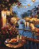 Painting by numbers - Riverside evening with metallic paints ©art_selena_ua