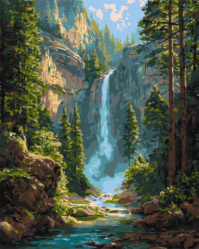 Painting by numbers - Majestic waterfall ©art_selena_ua