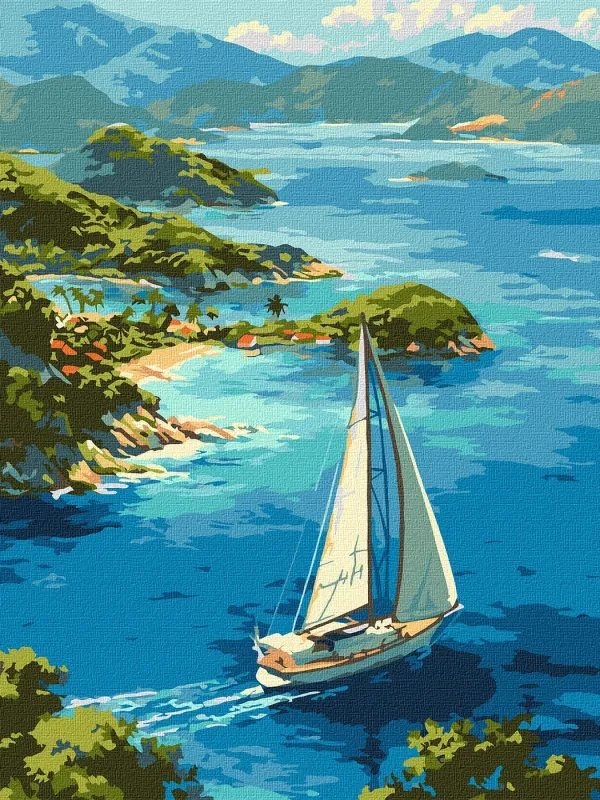 Malen nach Zahlen - Unendliche Lagune ©art_selena_ua