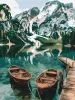 Painting by numbers - Boats on the mirror lake ©art_selena_ua
