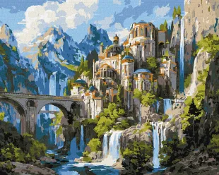Malen nach Zahlen - Palast auf dem Gipfel ©art_selena_ua