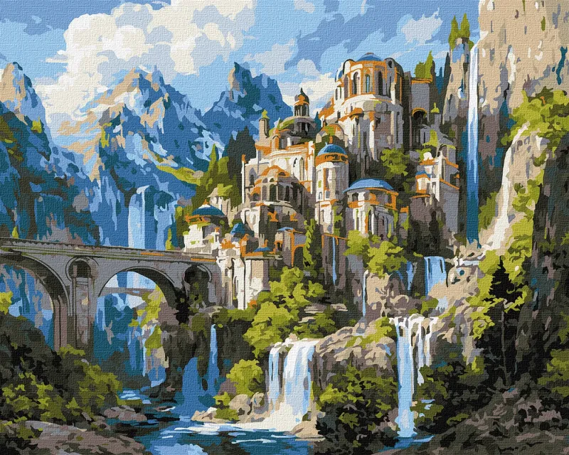 Malen nach Zahlen - Palast auf dem Gipfel ©art_selena_ua
