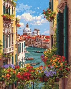 Malen nach Zahlen - Wunderschöner Blick vom Balkon ©art_selena_ua