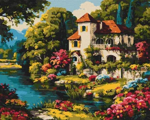 Malen nach Zahlen - Farbenfrohe Landschaft ©art_selena_ua