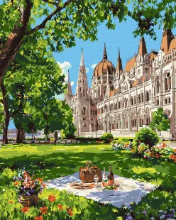 Malen nach Zahlen - Gemütliches Picknick in Budapest ©art_selena_ua