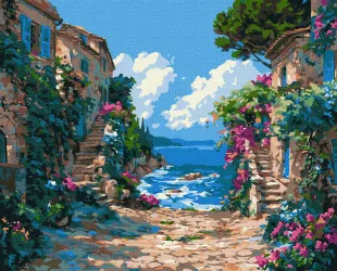 Malen nach Zahlen - Mittelmeerpromenade ©art_selena_ua