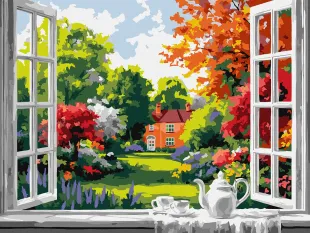 Malen nach Zahlen - Morgentee am Fenster ©art_selena_ua