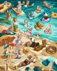Painting by numbers - Beach fun ©tanya_bonya