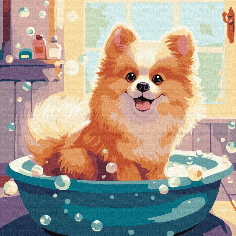Painting by numbers - Little fluffy ©art_selena_ua