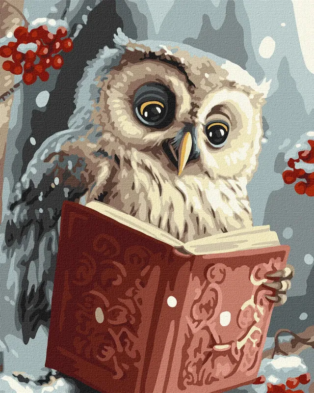 Painting by numbers - Smart owl ©art_selena_ua