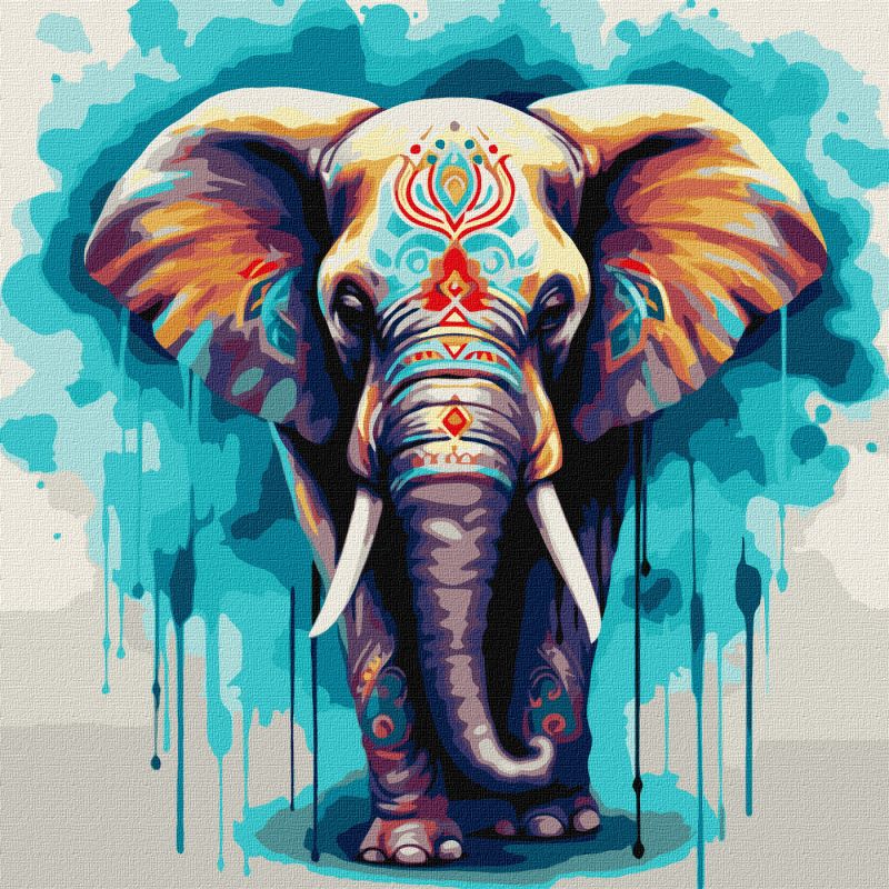 Painting by numbers - Lovely elephant ©art_selena_ua
