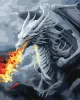 Malen nach Zahlen - Feuerspuckender Drache ©art_selena_ua