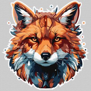 Malen nach Zahlen - Feuriger Fuchs ©art_selena_ua