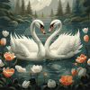 Painting by numbers - Swan loyalty ©art_selena_ua