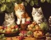 Malen nach Zahlen - Katzen und Obst ©art_selena_ua