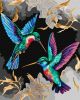 Malen nach Zahlen - Der Kolibri-Tanz mit metallischen Farben Extra ©art_selena_ua