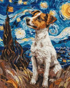 Malen nach Zahlen - Ein entzückender Jack Russell ©art.solomiia