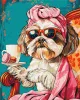 Malen nach Zahlen - Verspielter Shih Tzu ©art_selena_ua