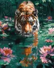 Malen nach Zahlen - Ein Tiger auf der Jagd ©art_selena_ua