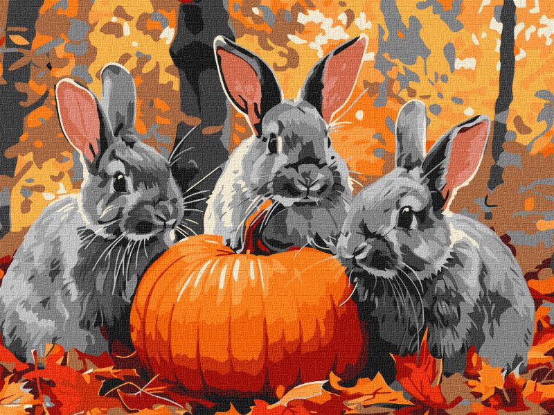 Painting by numbers - Rabbit adventures ©art_selena_ua