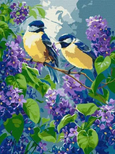 Malen nach Zahlen - Frühlingsduett ©art_selena_ua