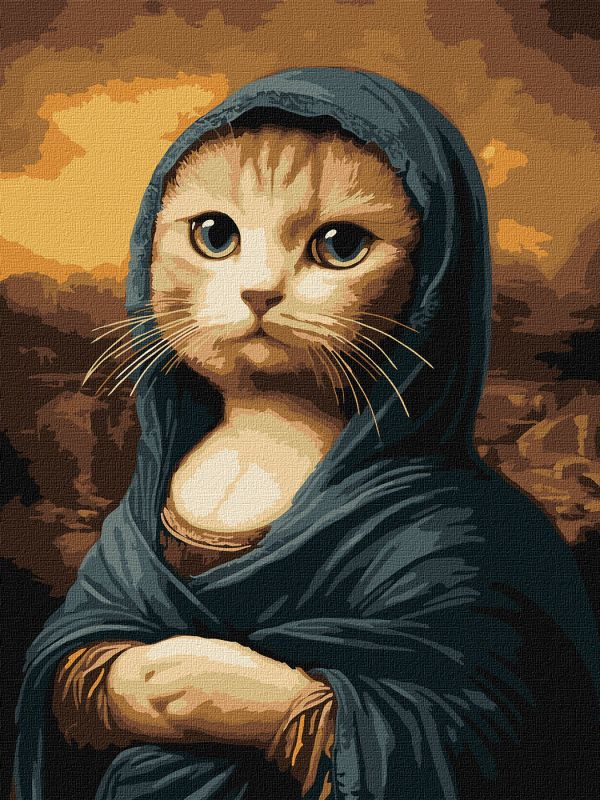 Malen nach Zahlen - Mysteriöse Katze ©art_selena_ua