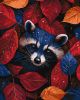 Painting by numbers - Autumn raccoon ©art_selena_ua