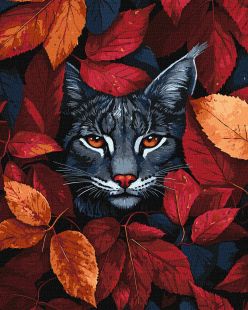 Malen nach Zahlen - Herbst-Luchs ©art_selena_ua
