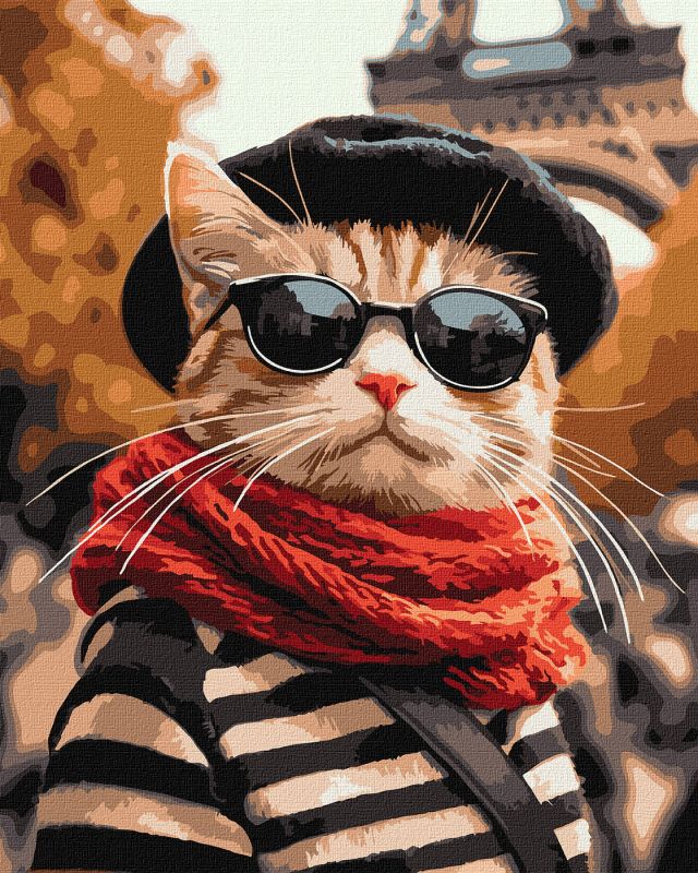 Painting by numbers - A fluffy in Paris ©art_selena_ua